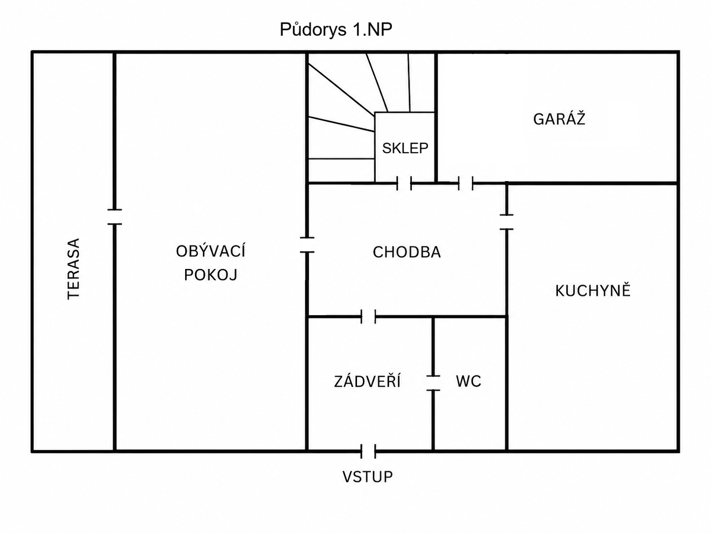 Půdorys 1.NP
