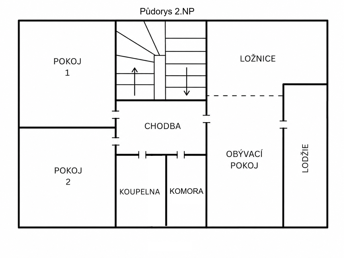 Půdorys 2.NP