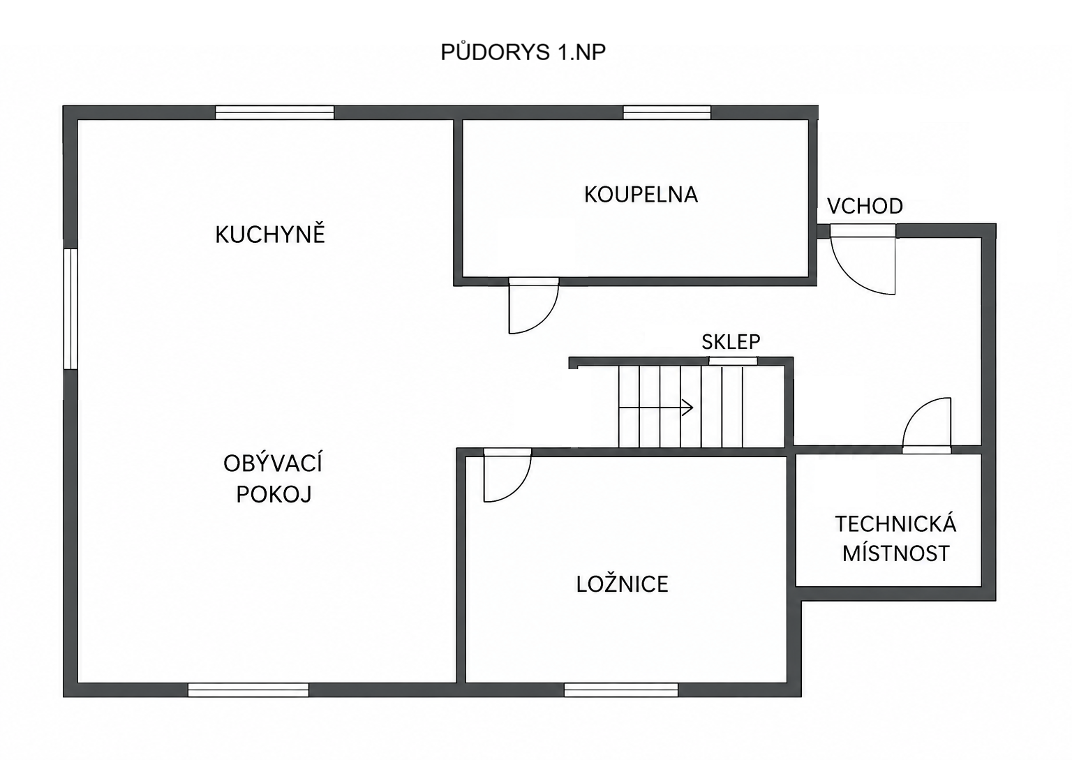 Půdorys 1.NP