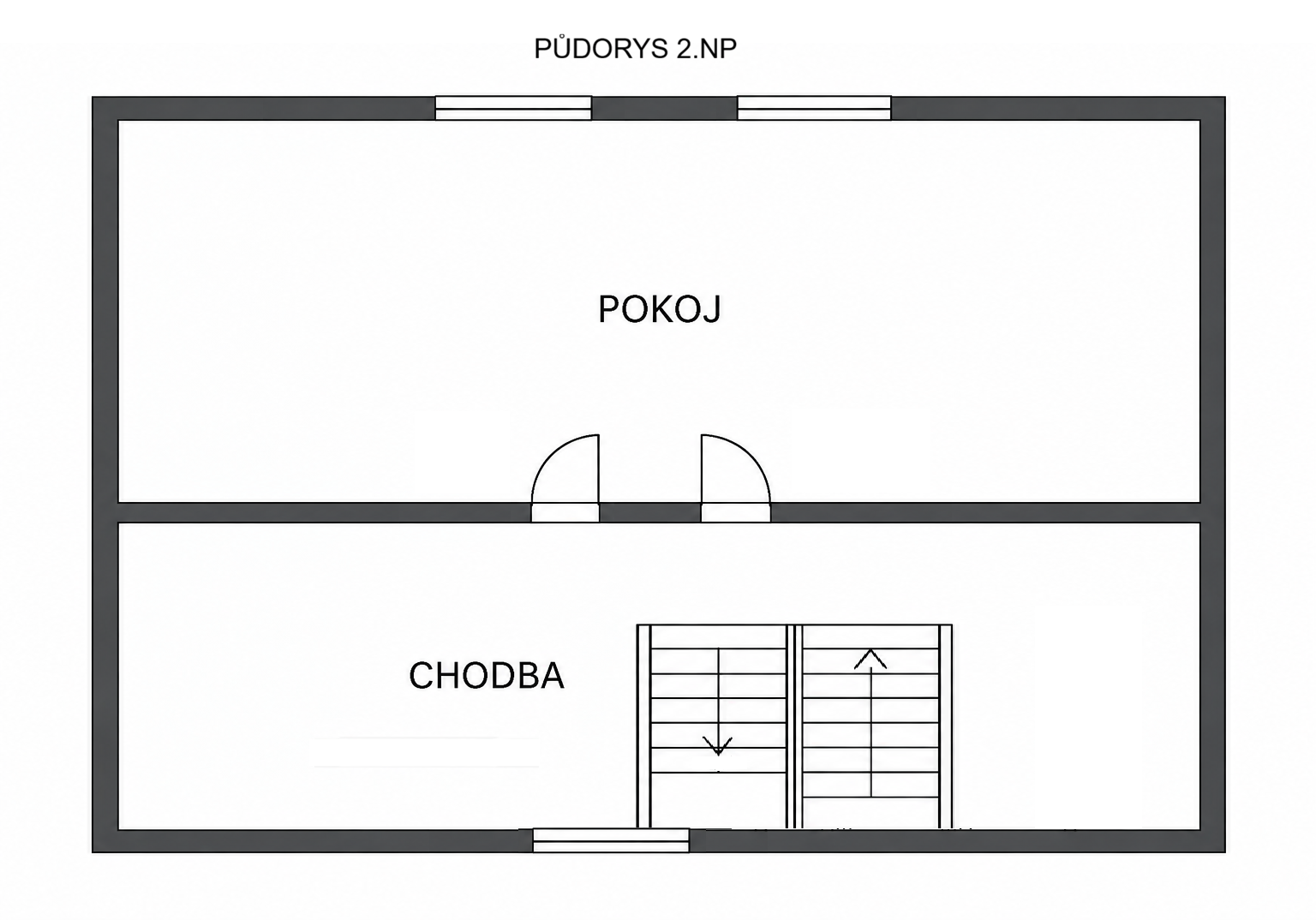 Půdorys 2.NP